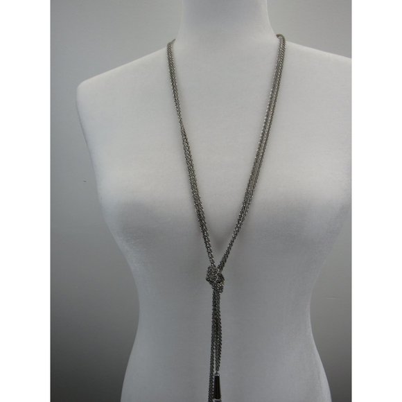 WHBM FULL LENGHT TWIST ROPE AND TASSEL NECKLACE - Picture 3 of 4
